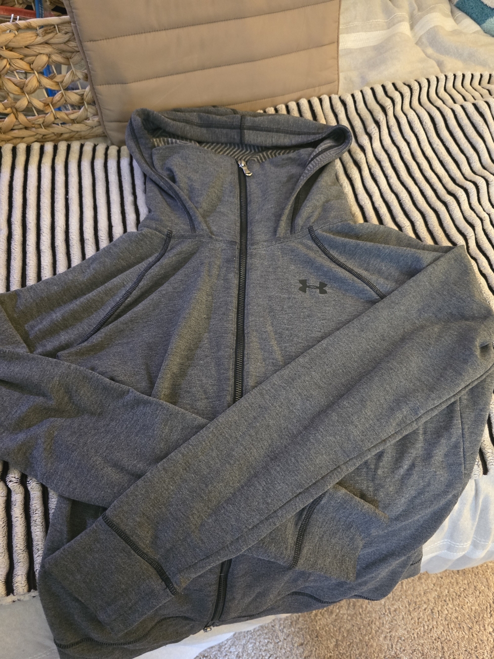 Under Armour Gray Full-Zip Hoodie